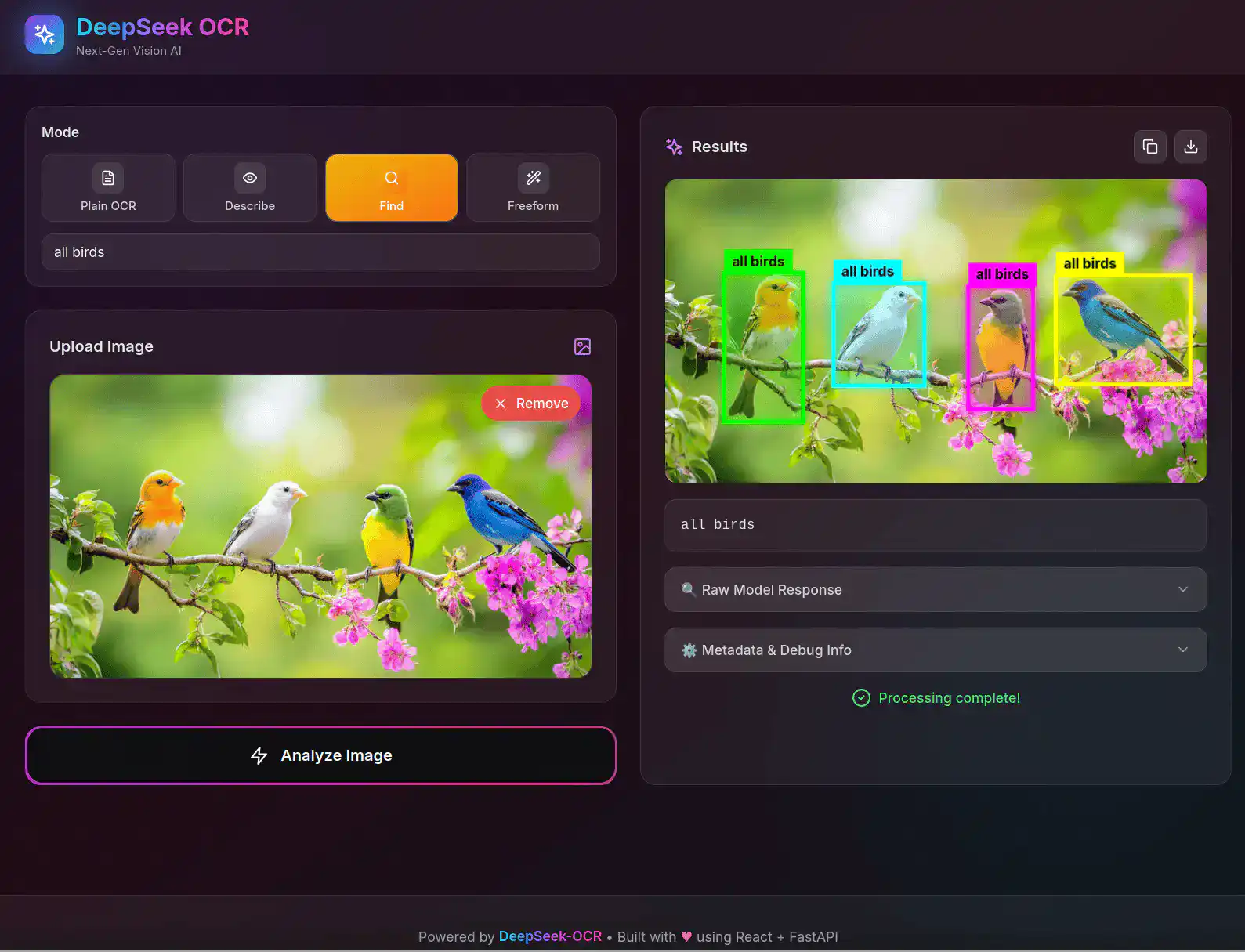 All birds品种丰富色彩鲜艳，栖息在繁花似锦的春日树枝上，展现自然生态之美.
